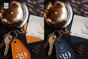 Hotel Card with Key Ring Mockup, an Advertising Mockup by SD Mockup (Thumbnail 3 of 4)