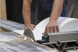 Acrylic sink with a circular saw, a Graphic by Jan Jack Russo Media