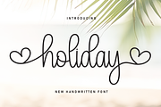 Holiday | Script Font, a Handwritten Font by Scratchones (Thumbnail 1 of 9)