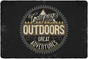 Camping typeface, a Symbol Font by VozzyStock (Thumbnail 4 of 7)