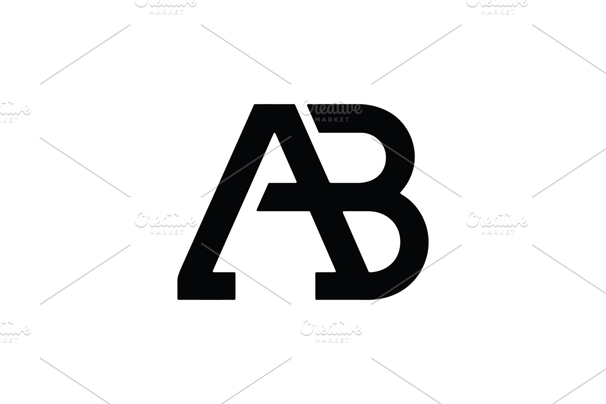 AB Lettermark Logo Design, a Branding & Logo Template by Vectorium Studio (Photo 2 of 2)