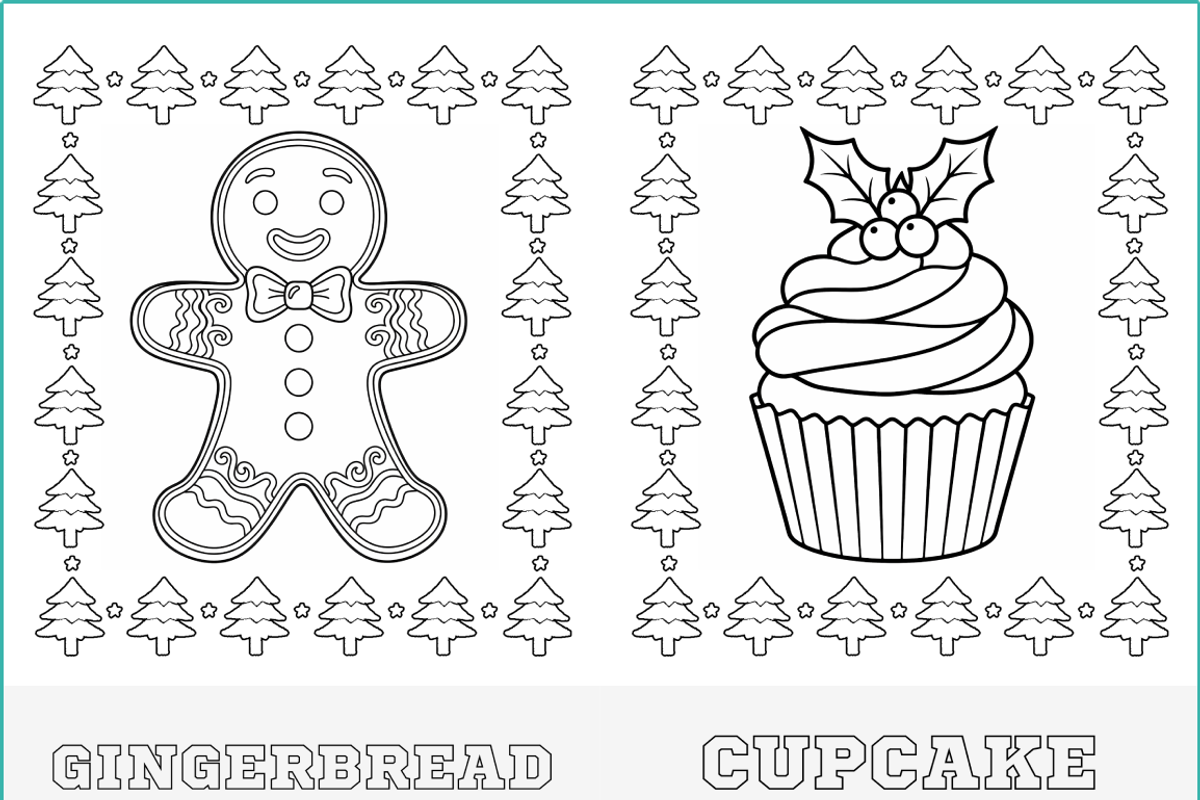 Kids Winter Holidays Coloring Pages, a Seasonal Illustration by Nuvame Arts & Designs (Photo 12 of 14)
