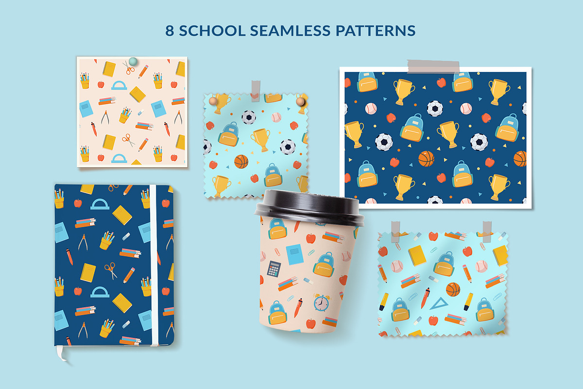 School pattern collection, a Pattern Graphic by Nadezhda Mikhailova (Photo 3 of 5)