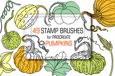 Pumpkins Stamp brushes