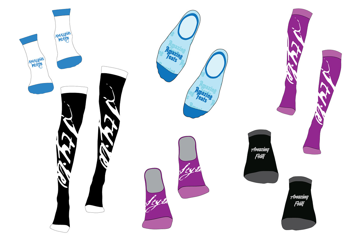 Socks Bundle - Template Mockup, an Apparel Mockup by Mark Anthony Media (Photo 2 of 4)