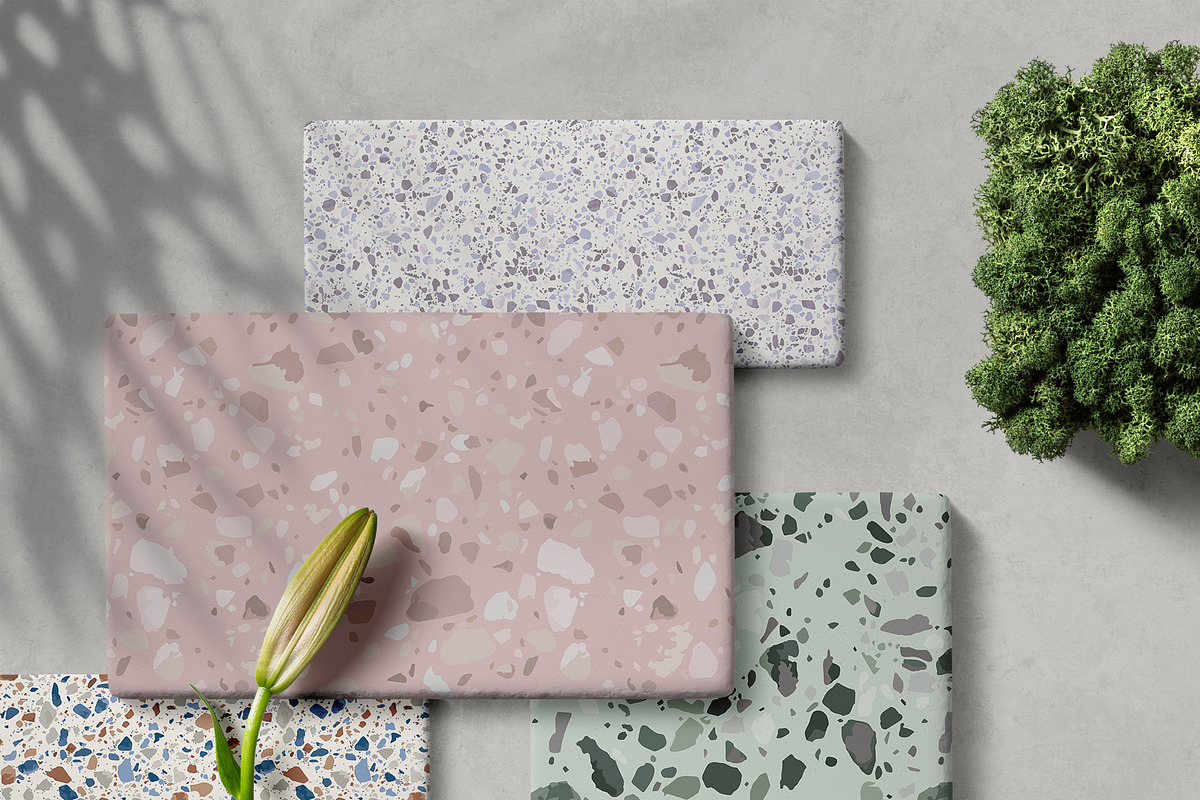 38 natural stone TERRAZZO patterns, a Pattern Graphic by Best Pattern Shop (Photo 3 of 14)