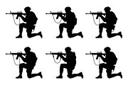 Army soldier silhouette designed, an Illustration by Amazin_art (Thumbnail 3 of 7)