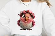 Quirky Valentine Birds Clipart, an Illustration by OK Design (Thumbnail 4 of 6)