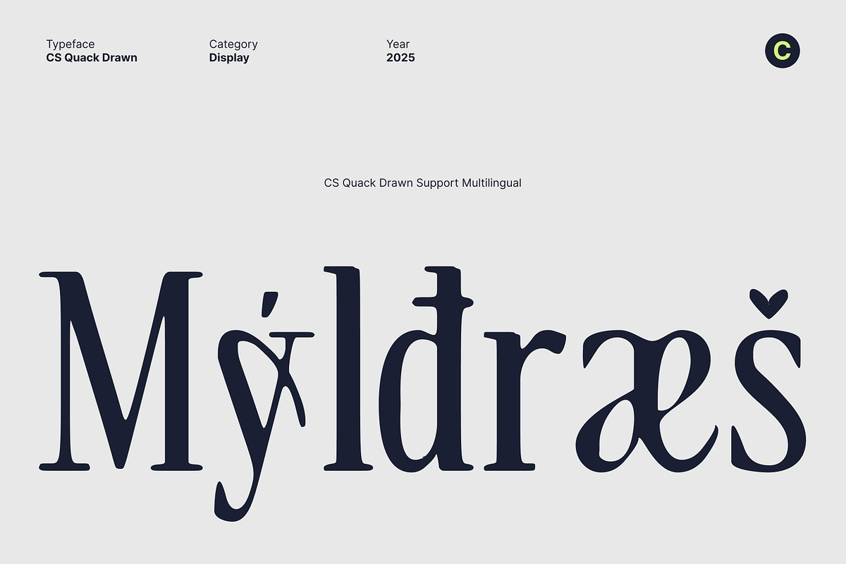 CS Quack Drawn, a Serif Font by Craft Supply Co. (Photo 4 of 8)