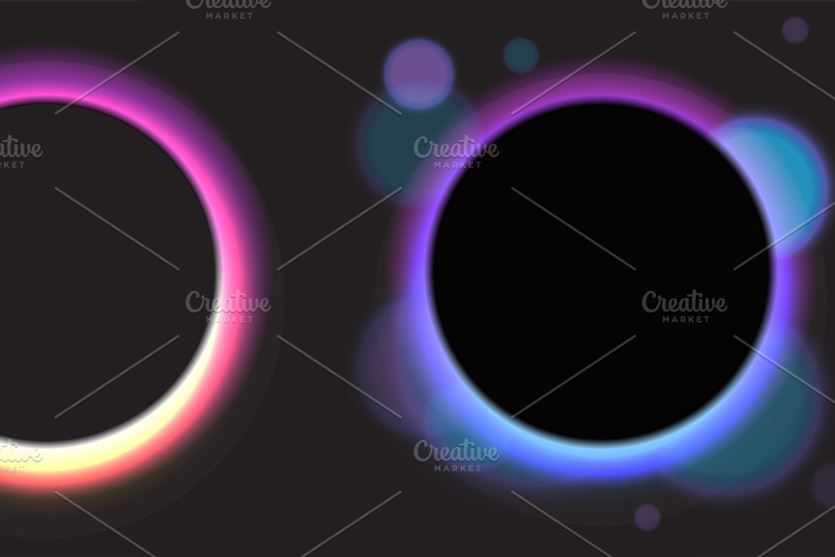Vector full moon set, an Illustration by OKart.studio (Photo 2 of 4)