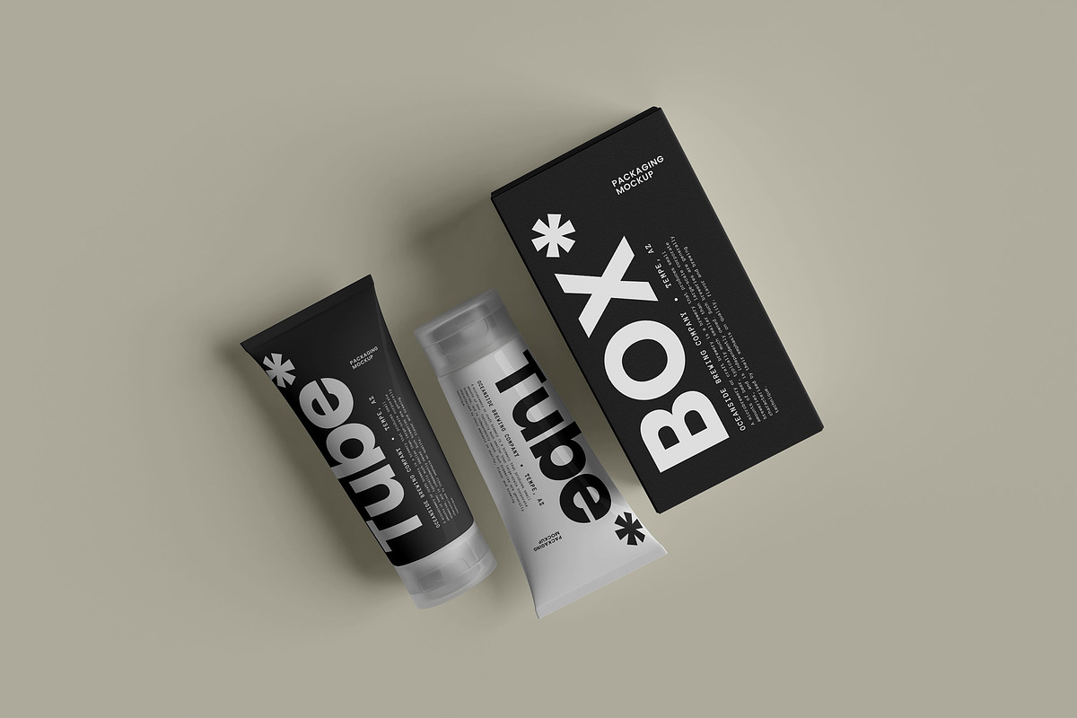 Cosmetic Tube Mockup, a Packaging Mockup by MA-KING_ART (Photo 1 of 2)