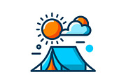 Camping Adventure Icon Set, an Object Graphic by Designs_River (Thumbnail 6 of 13)