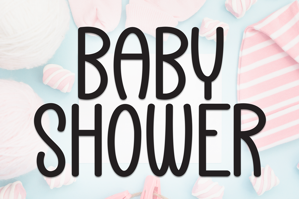 Baby Shower | Script Font, a Script Font by Scratchones (Photo 1 of 8)