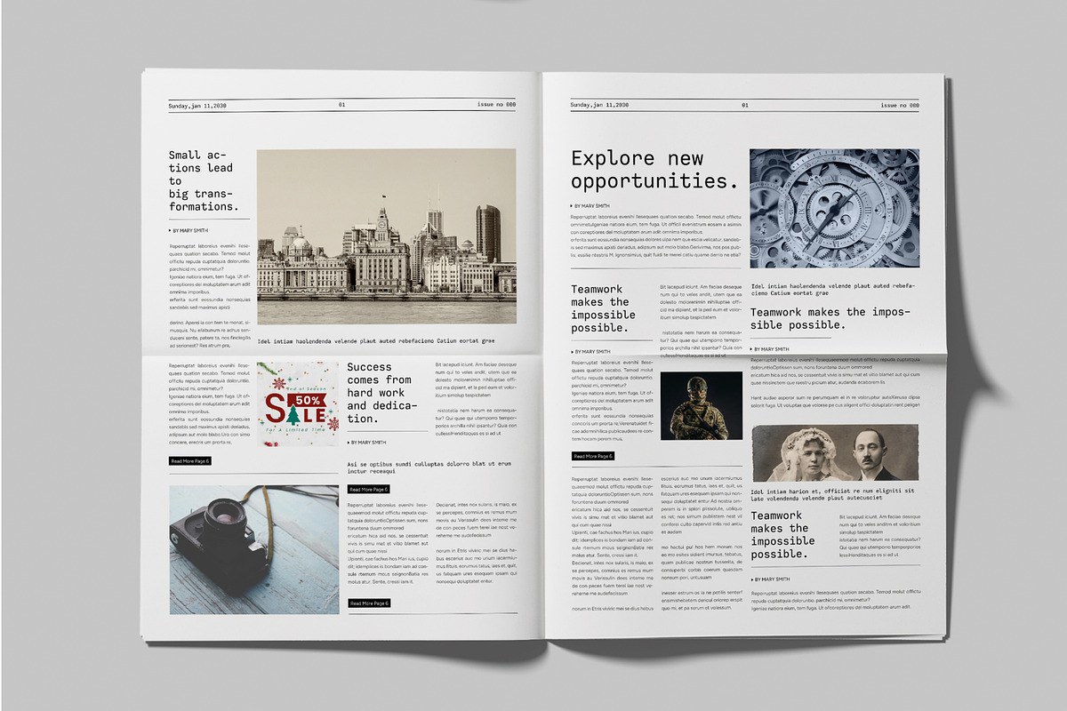 Newspaper for Print and Digital, a Brochure Template by MightyDesign (Photo 5 of 8)