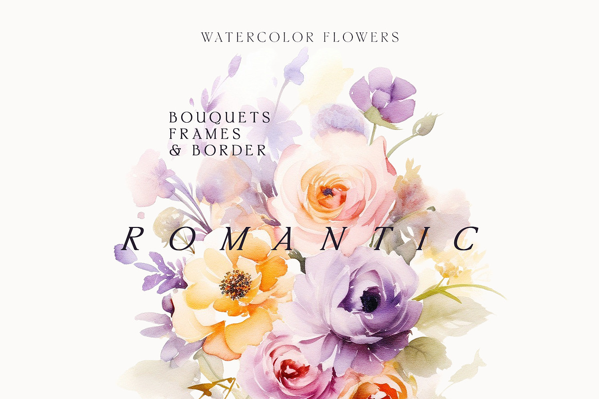 Watercolor Floral Bundle (45 in 1), a Decorative Illustration by Lana Elanor (Photo 31 of 180)
