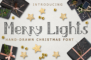 MERRY LIGHTS - Christmas font