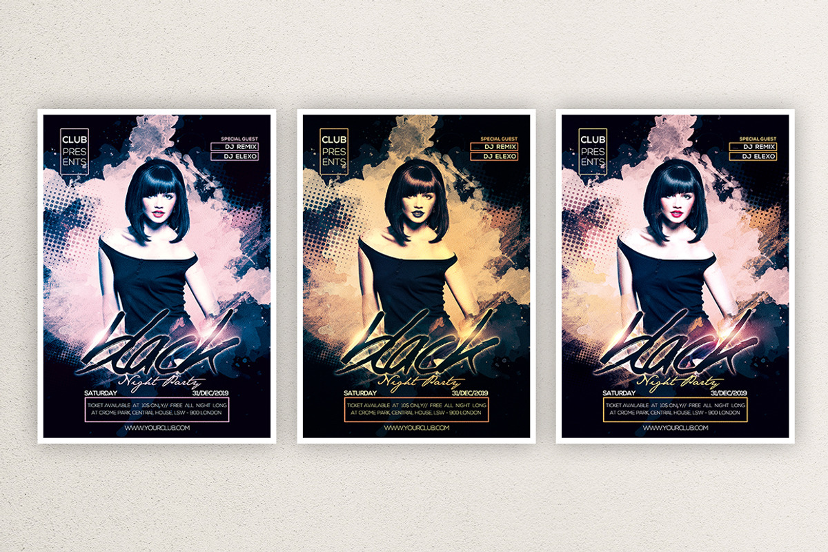 Black Night 5, a Flyer Template by What a Story (Photo 2 of 5)