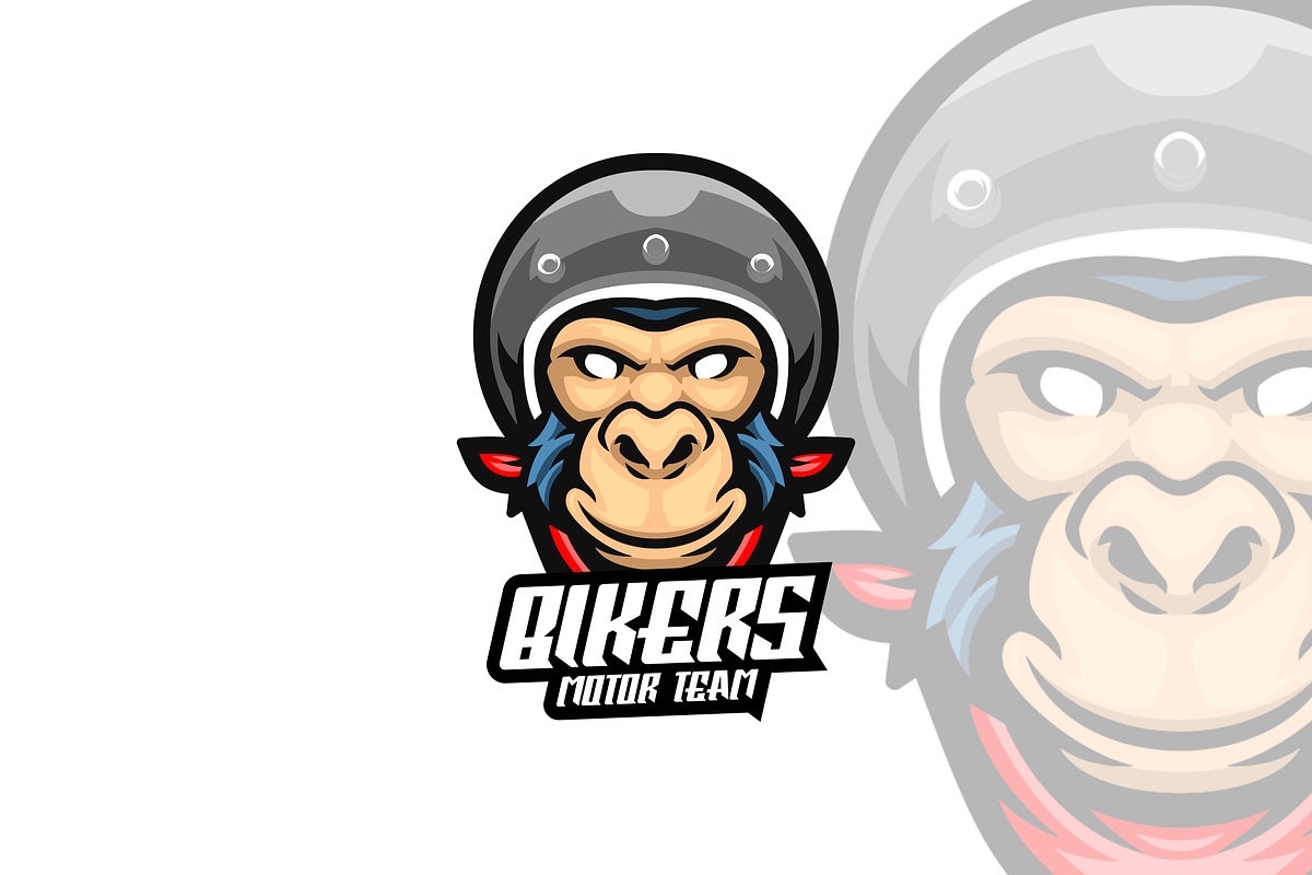 Biker Monkey Esport Logo Design., a Branding & Logo Template by VectorCraft