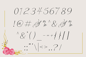 Belflower Script Modern Signature