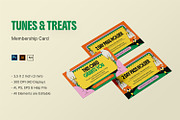Tunes & Treats - Membership Card, a Print Template by StreaksideStd (Thumbnail 1 of 3)
