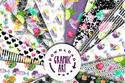 Summer cocktails seamless pattern, a Pattern Graphic by Download Graphic Art (Thumbnail 2 of 9)