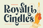 Royalti Cindles Elegant Serif, a Serif Font by timelesstype.co (Thumbnail 1 of 14)