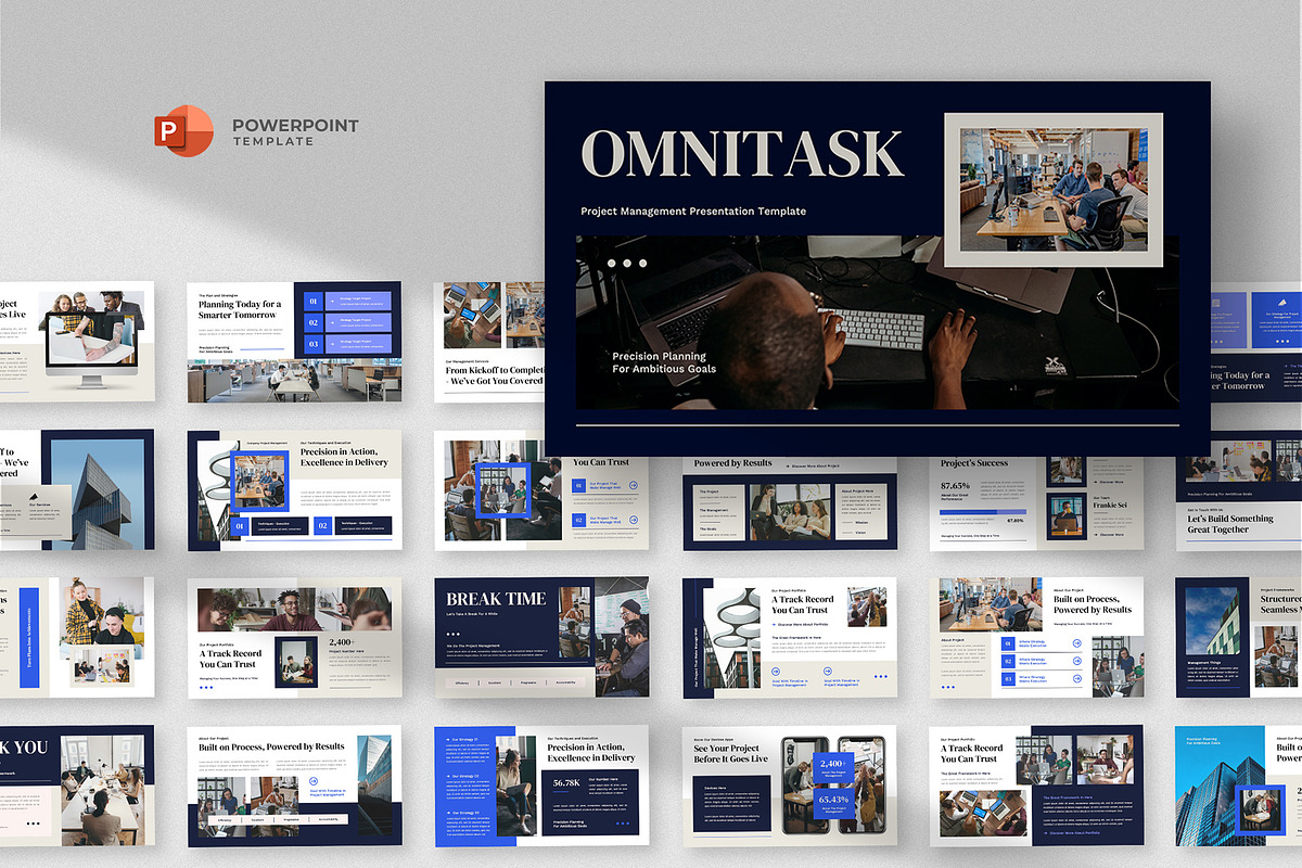 Project Management Powerpoint, a Presentation Template by fluffstudio (Photo 1 of 4)