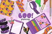 Boo Planning Collection, an Object Illustration by GlamArtZhanna (Thumbnail 3 of 3)