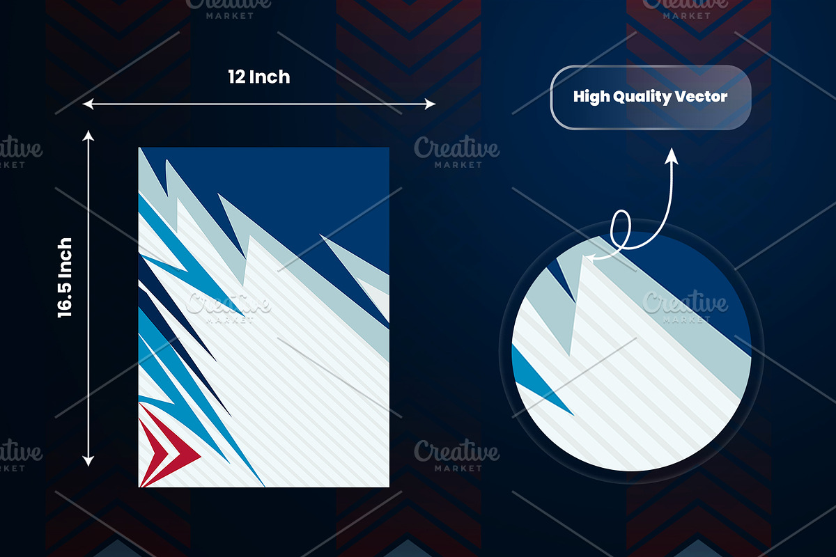 soccer jersey design for sublimation, a Sport Illustration by samsulpassive (Photo 4 of 4)