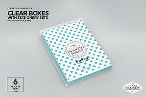 Clear Box Set Packaging Mockup