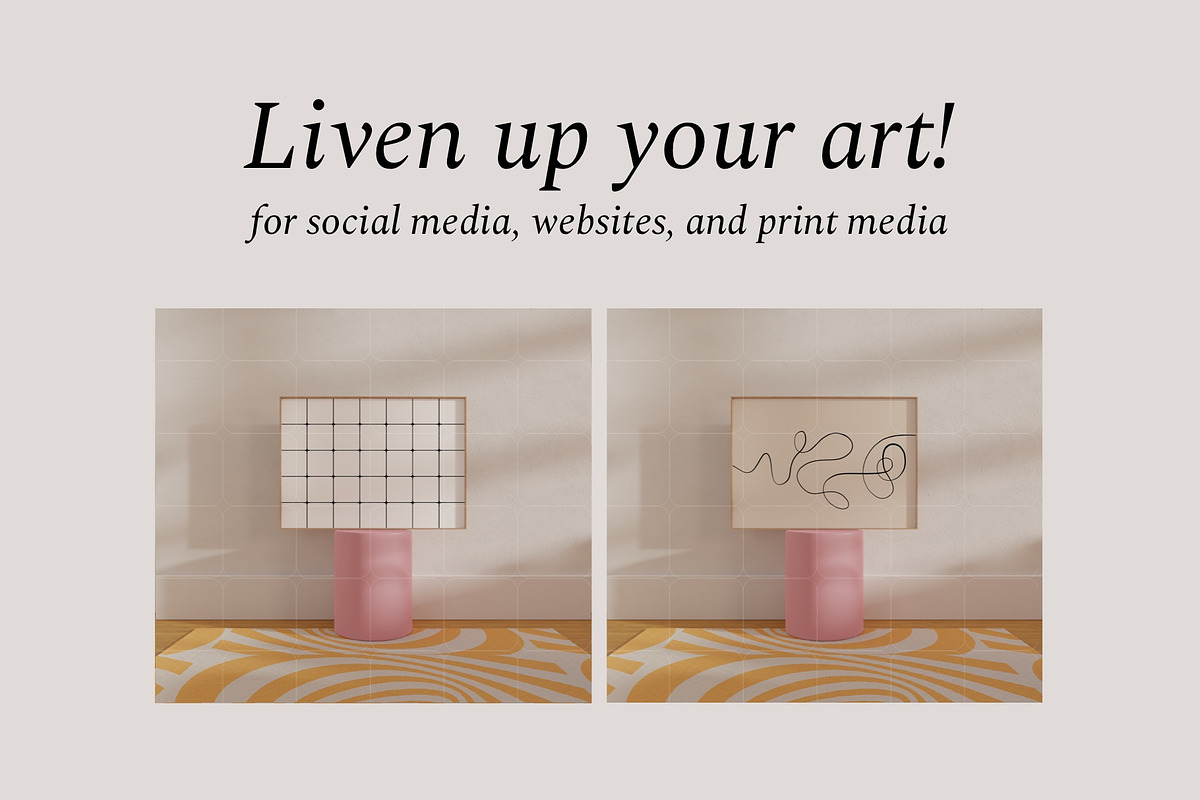 Modern Frame Mockup Bundle CECIL, a Print Template by Bonumo (Photo 6 of 11)