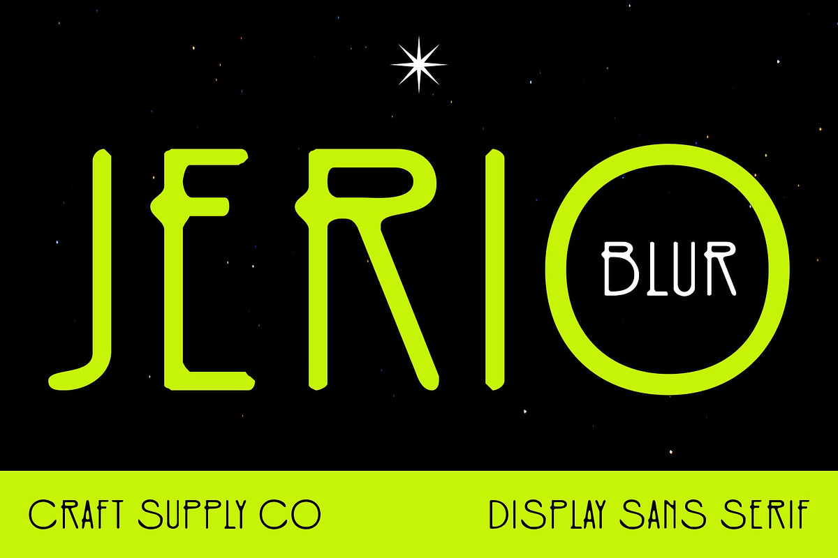 Jerio Blur, a Sans Serif Font by Craft Supply Co. (Photo 1 of 8)