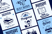 Office Work Drawing Art Set, an Outline Icon by Vectors Market (Thumbnail 3 of 9)