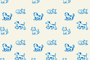 Cute Cat & Dog, an Animal Illustration by HunEyy (Thumbnail 8 of 8)