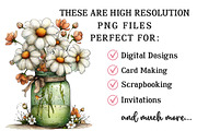 Whimsical Spring Daisy Flower Clipar, an Illustration by OK Design (Thumbnail 4 of 6)