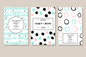 Set Of 6 Creative Cards.