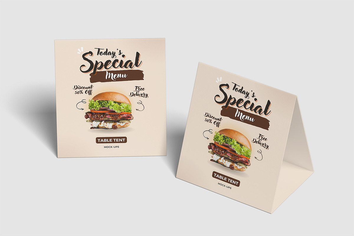 Table Tent Mockups | Table Card, an Advertising Mockup by Compositing Studio (Photo 15 of 20)