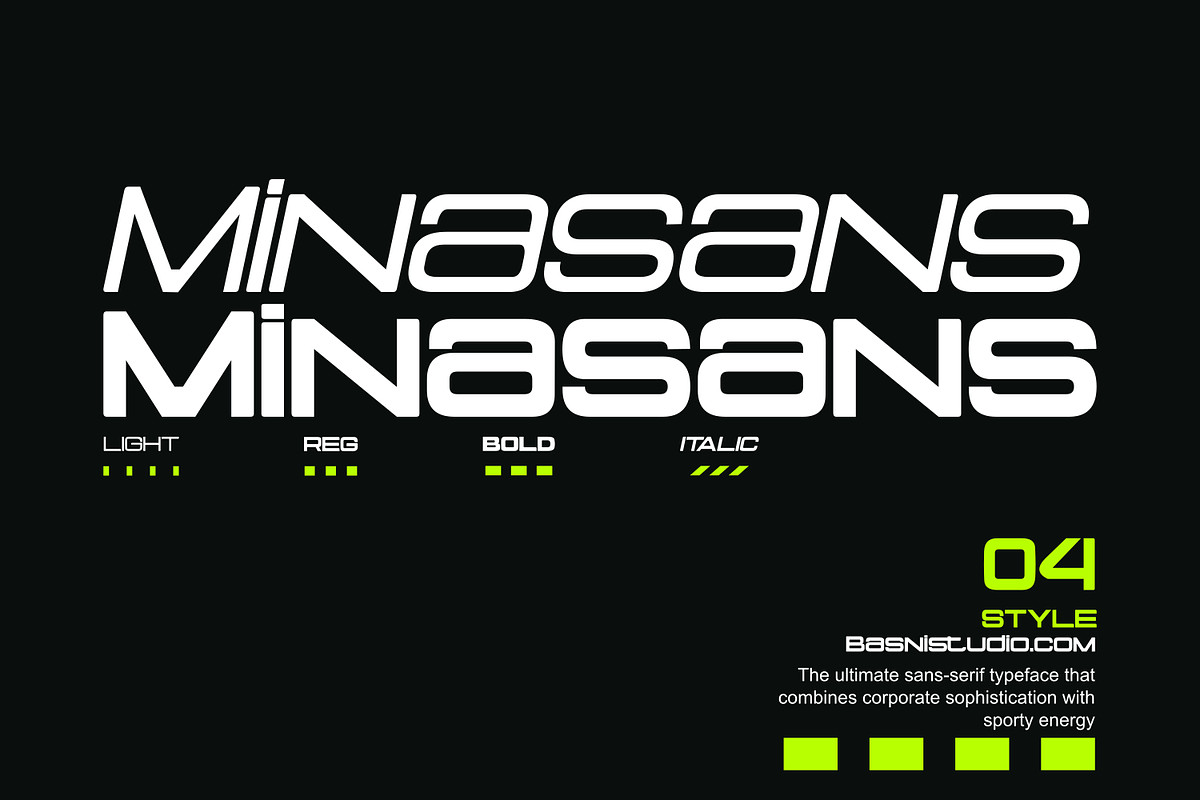 Minasans The Ultimate Sans Serif, a Sans Serif Font by Basnistudio (Photo 1 of 8)