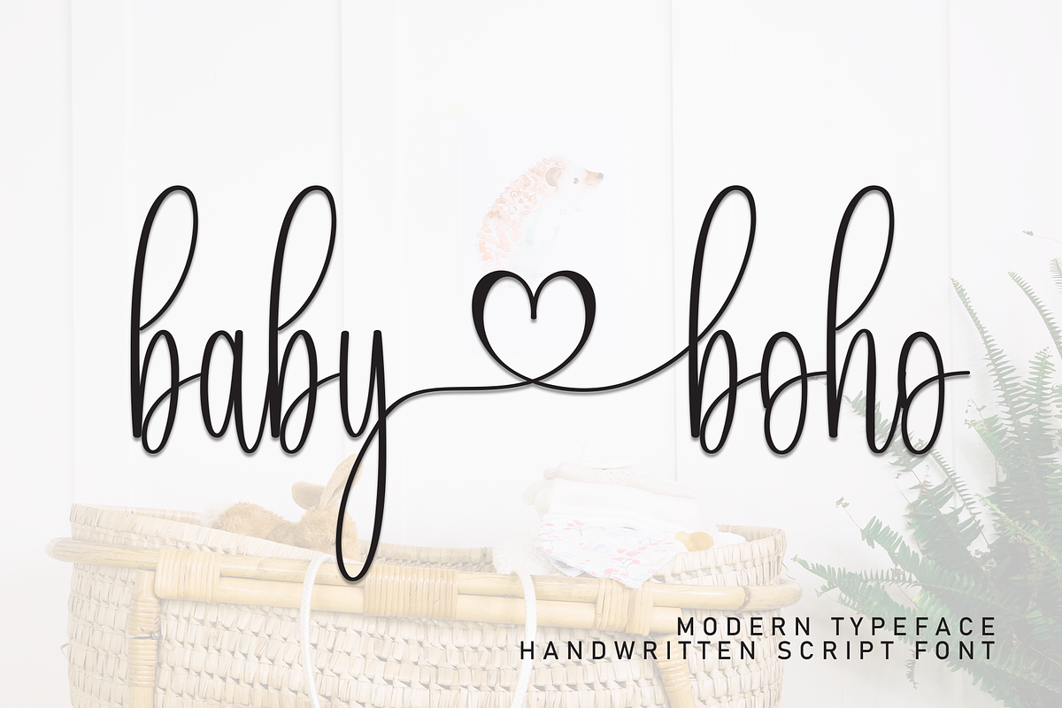 Baby Boho | Script Font, a Blackletter Font by Scratchones (Photo 1 of 9)