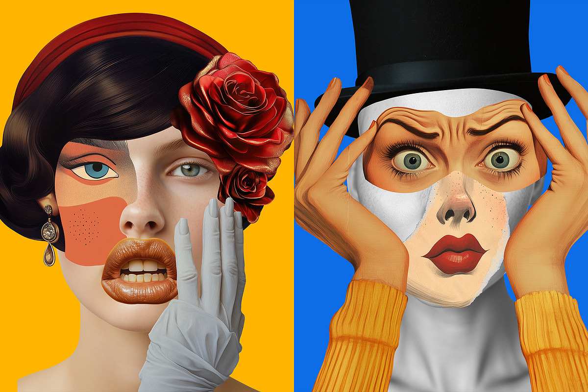 The Face Collage, an Object Graphic by Graphicdome (Photo 3 of 21)