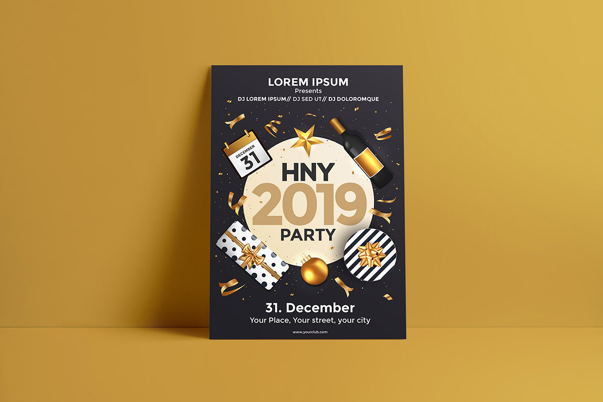 Set of 10 Christmas Party Flyers, a Brochure Template by Creative Graphics (Photo 8 of 15)