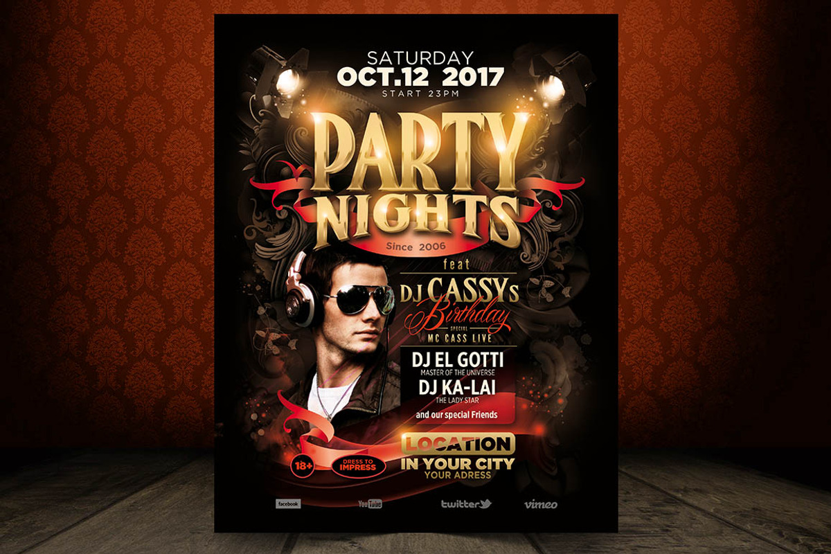 Party Nights, a Flyer Template by aigenart (Photo 3 of 4)