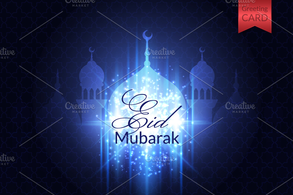 Eid Mubarak Greeting Cards, a Decorative Illustration by Lianella's Shop (Photo 1 of 2)