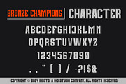 Bronze Champions Futuristic Display, a Serif Font by IHDSTD (Thumbnail 8 of 8)