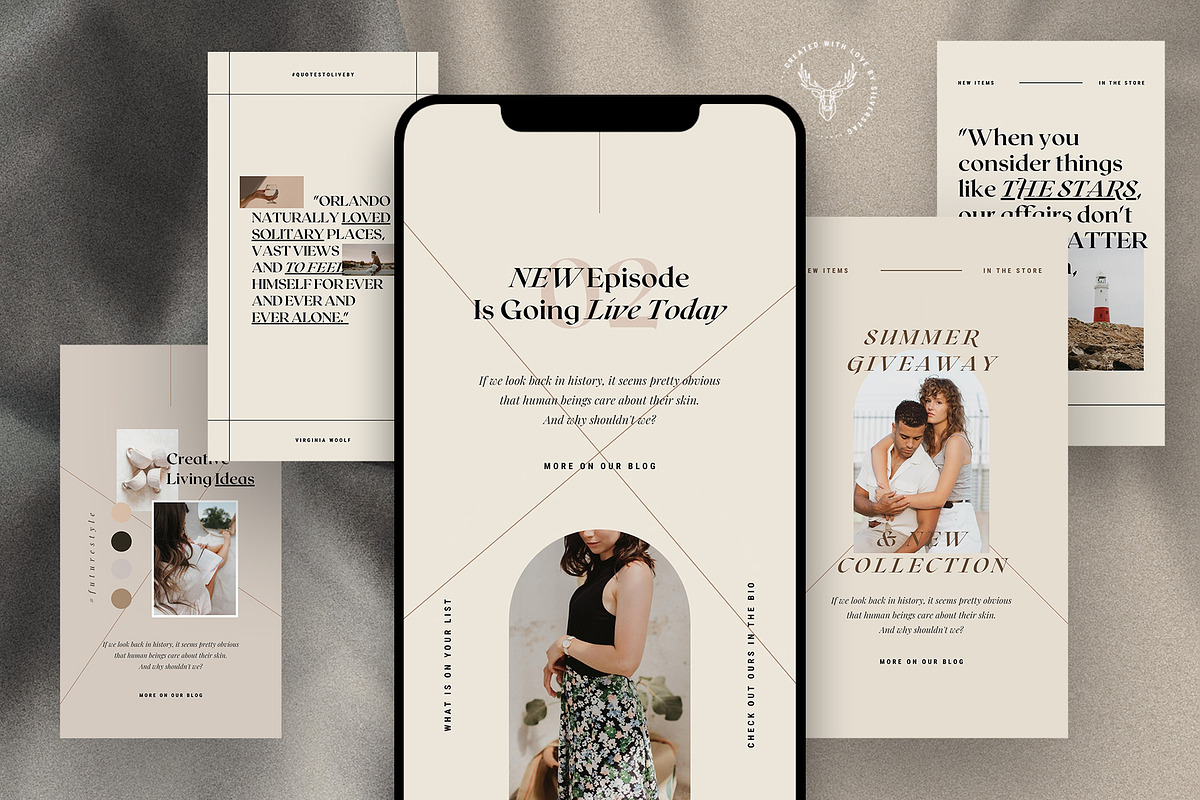 Canva Instagram Posts & Stories Pack, a Social Media Template by SilverStag Type Foundry (Photo 39 of 48)