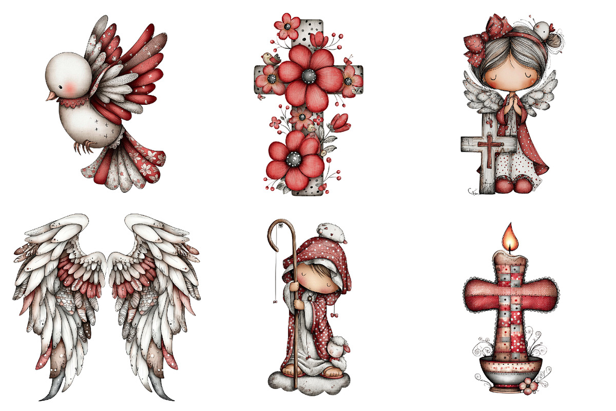 Christian Easter Clipart, an Illustration by Design Market (Photo 3 of 4)