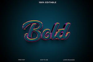 Bold 3d editable Font Style Effect, a Layer Style Add-On by Imamul001