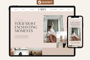 Showit Website Template - Caryn