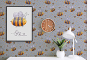 Watercolor Honey Bee collection, an Animal Illustration by Aquarellka (Thumbnail 4 of 6)