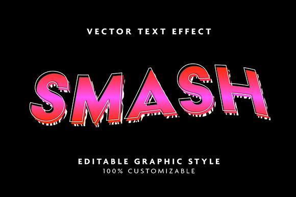 Bold Gradient Shadow Text Effect preview 3